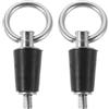 TOVINANNA 2 Pezzi Tappo di Scarico per Barche in Acciaio Inossidabile con Maniglia Resistente e Gomma Sigillante, Design a Rilascio Rapido per Kayak e Barche da Deriva in Navigazione