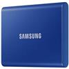 Samsung Portable SSD T7 - 1000 GB - USB tipo-C - 3.2 Gen 2 (3.1 Gen 2) - 1050 MB/s - Protezione della password - Blu - MU-PC1T0H/WW