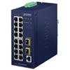 Planet IGS-4215-16T2S - Switch - managed - 16 x 10/100/1000 + 2 x Gigabit SFP - IGS-4215-16T2S