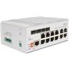 DIGITUS Switch PoE di rete Gigabit Ethernet a 8 porte, industriale, L2 gestito, 4 uplink SFP - DN-651139