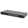 DIGITUS Switch di rete Gigabit PoE a 24 porte, 19 pollici, L2 gestito, 2 porte uplink, SFP, 430 W, af/at - DN-95359