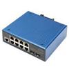DIGITUS Switch PoE Gigabit Ethernet gestito L2 industriale a 8+2 porte - DN-651157