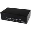 StarTech.com Switch KVM Dual DVI USB 4 porte con audio e hub USB 2.0 - 2048 x 1536 Pixel - Nero - SV431DD2DUA