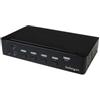 StarTech.com Switch Commutatore KVM a 4 Porte DisplayPort con Hub USB 3.0 - 4K - 3840 x 2160 Pixel - 4K Ultra HD - Montaggio rac - SV431DPU3A2