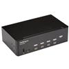 StarTech.com Switch KVM a 4 Porte HDMI - 4K 30Hz - Doppio Display - SV431DHD4KU