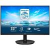 Philips V Line 222V8LA/00 - 54,6 cm (21.5″) - 1920 x 1080 Pixel - Full HD - LCD - 4 ms - Nero - 222V8LA/00