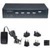 StarTech.com Switch KVM DisplayPort a 4 porte, 4K 60Hz, conforme TAA - P4AD122-KVM-SWITCH