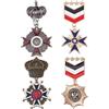 SUPERFINDINGS 4 pezzi 4 stili medaglie per eroi militari spille per spilla medaglie militari distintivi lega esercito spille per onore smalto marina distintivi soldato patriota ufficiale uniforme