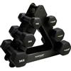 Tunturi Set di manubri in neoprene 3 pezzi + supporto