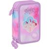 safta K-POP Demon Hunters - ARTIST - Astuccio scuola con 37 utili inclusi, astuccio per bambini, ideale per bambini dai 5 ai 14 anni, comodo e versatile, resistenza, 12,5 x 5,5 x 19,5 cm