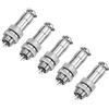 Fdit 5 pezzi/set GX12 4 Pin maschio/femmina pannello in metallo Aviation presa connettore connettore multi confezione socialme-eu