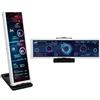Dpofirs Display IPS da 8,8 Pollici, Mini Schermo HDMI 1920x480, Monitor della Temperatura del Computer Dati CPU GPU con Tema Fai-da-te, Supporto Display Pannello Sensore PC per