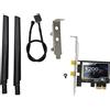 Generic Scheda Gigabit Ethernet, Facile da Installare 300Mbps su Scheda Ethernet PCIe 2.4G per Desktop