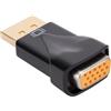 Fpbiagoq Adattatore convertitore da 1080P a VGA maschio a femmina per monitor del computer portatile a computer portatile
