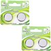Vdaxvme 2 pz/4 pz 2032 Batteria a Bottone al Litio 3 V Alimentazione Multi Pack 2032 3V Batteria a Moneta al Litio Batteria Elettronica per Dispositivi Elet