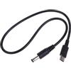 Myazs Cavo di alimentazione USB C tipo C a 5,5 x 2,1 mm, 9 V, 12 V, 15 V, 20 V, PD, cavo di alimentazione convertitore per display LCD, radio di trasmissione USB C tipo C a 5,5 x 2,1 mm, 9 V, 12