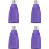 LoveIysp Lovelysp-Adattatore USB a PS2 viola USB femmina a PS/2 maschio convertitore adattatori per tastiera mouse - 4 pezzi