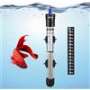 Nobleza - Riscaldatore per Acquario 30-100L, Riscaldamento dell'Acquario Sommergibile da 100W, Termostato Regolabile, Riscaldamento con Display a Temperatura (18-32°C)