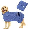 Nobleza Accappatoio per Cani e Gatti in Microfibra con Velcro, Super Assorbente e Asciugatura Rapida, Cinque Taglie, Morbido Asciugamano per Cani (XL)