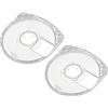 NUEAYMS Custodia per CD e da 2 per guscio ricambio, custodia per dischi gioco trasparente da 5 mm, scatola per organizer per carte