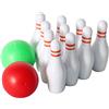 THOANBY Set da bowling per bambini con 10 bottiglie e 2 palline da bowling, ornamento educativo per lo sviluppo precoce, decorazione per la casa del bambino, accessori per fotografia neonatale
