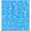 vsilay Olografico-Alfabeto Stampo Pendente Silicone Stampo Fai Da Te Lucido Lettera Forma Orecchino Portachiavi Cristallo Resina EPoxy Stampo DeCor