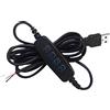 Haveratio DC5V LED Dimmer Cavo di prolunga USB-Port Cavo di Alimentazione Controller dimmer per luci a LED, luci a Nastro, luci a Nastro Nero