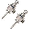 TERNCOEW Confezione da 2 serrature per tracolla per chitarra, antiscivolo, set di accessori per chitarra, in metallo, per chitarra elettrica