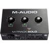 M-AUDIO M-Track Solo - Interfaccia Audio Scheda Audio Esterna USB per Registrazione, Streaming e Podcasting, con Ingresso XLR, Line e DI e Software