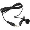 BEBIKR Microfono con clip da bavero esterno da 3,5 mm per microfono con clip da bavero per altoparlante telefono computer da 1,5 m Cavo lungo braccio microfono
