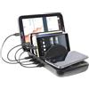 Fontastic Docking Station USB 5 posti con Caricabatterie Wireless Removibile