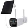 Foscam Telecamera IP Foscam BP4 Bullet Da esterno Wireless 4MP con pannello solare Bianco [BP4]