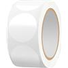 GMBYLBY 500 Pezzi Etichette Adesive Rotonde Sigillo Autoadesive per Imballaggio PVC Trasparente per Buste e Inviti