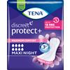 Tena Discreet Protect+ Maxi Night assorbente per uso notturno, 12 assorbenti