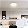 Aigostar Plafoniera LED, 6W Equivalente a 51W, IP20 620LM, Lampada da Soffitto per Bagno Cucina Corridoio e Balcone, Plafoniera dritta 4000K Luce naturale, Ø12.3cm, 2 Confezioni