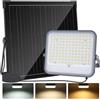 Aigostar- Faro led esterno con grande pannello solare,20000mAH,Batteria di grande capacità,3000lm,dimmerabile 3000/4000/6500K,Funzione crepuscolare,IP66,Faretto solare per esterno e giardino