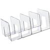 Avejjbaey Elegante organizer per borse in acrilico trasparente e robusto, divisore a 4 sezioni, per armadio e espositore