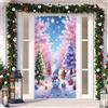 YJSZY Decorazioni Natalizie Per Porta,Fuori Porta Natalizio Con Elastico,Copriporta Natalizia,Striscione Di Babbo Natale,Addobbi Banner Decorazione Per Porta Ingresso Casa,Door Cover (Color 8， 90x210cm)