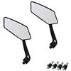 CICMOD Retrovisore Moto, Motocicletta Paio Specchio Retrovisore Plastica Acrilico | ABS Motociclo Specchietti 8mm 10mm Universale