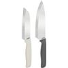 Zyliss Classico Coltelli da Cucina (2 Pezzi), Coltello Santoku e Coltello Chef, Set Coltelli da Cucina Professionali in Acciaio Inossidabile, Lame Affilate, Foderi Inclusi, Coltello per Carne, Verdura