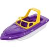DEEPCRAFF Barca Giocattolo per Il Bagnetto Dei Bambini - Motoscafo Galleggiante in Plastica per Bambini - Barca a Vela Viola per Vasca da Bagno, Piscina E Spiaggia - Accessorio per Giochi D'acqua (non