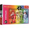 Trefl - Smiley World, Bambole Gioiose - Puzzle 60 Elementi - Puzzle colorato con personaggi delle fiabe Smiley World, Intrattenimento creativo, Divertimento per bambini dai 4 anni
