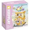 Keepplay Keeppley City Corner K28026 - Taro Smoothie Shop, 340 pezzi, 6+ anni - Set da collezione modulare compatibile LEGO, 17,1 cm