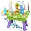 Generico Giocattolo Con Acqua Corrente - Tavolo Acquatico Giocattolo Elettrico A Batteria Con Scivolo | Giochi Di Pesca Finti - per Bambini di Età 1-5 Anni, Giardino, Asilo , Scuola 'Infanzia e Casa