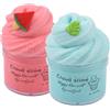 Keemanman Kit di Slime Nuvola 2 Pezzi, Slime Profumato Fai da Te, Giocattoli per Bambini Ragazze Ragazzi, Giocattolo Antistress Carino e Preppy, Regali di Compleanno Festa Calze Natalizie per Bambini 4-12 Anni