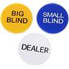 THINCAN Set di 3 pezzi di professione Hold commerciante accessori piccoli ciechi Big Blind Dealer Puck Bottoni Big Blindde Piccoli Bottoni ciechi