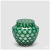 EDG Enzo De Gasperi Vaso Honeycomb Nido D'ape H 17 Cm D 20 Cm Vetro Waterproof Verde