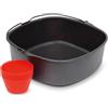 Philips Baking Kit - accessorio airfryer da 4.2L, antiaderente, nero | 7 stampi per muffin in silicone, con teglia da forno, lavabile in lavastoviglie, libro ricette (HD9925/01)