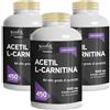 Noebis Pharma Acetil L-Carnitina - 450 Compresse - 4 al Giorno 3 Pc Co