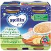 Mellin Pappa Completa Verdure Pastina E Formaggino 2 Vasetti 200 g